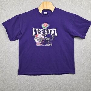 TCU Horned Frogs Rose Bowl Shirt Mens 2XL Purple NCAA Football Wisconsin Badgers
